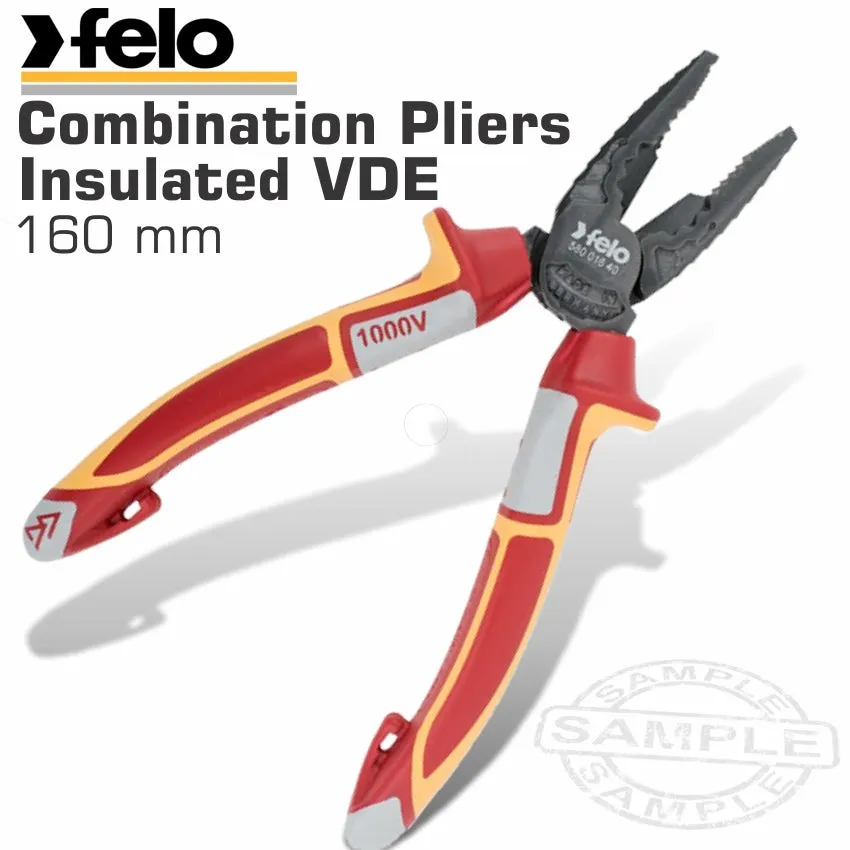 FELo Plier Comb. 160mm Insulated Vde FEL58001640