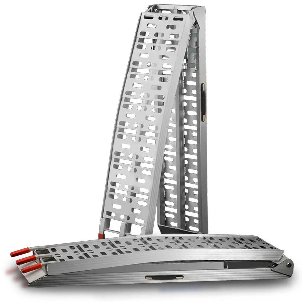 Foldable 2.3m Aluminium Loading Ramps, 680kg, Bullet Pro