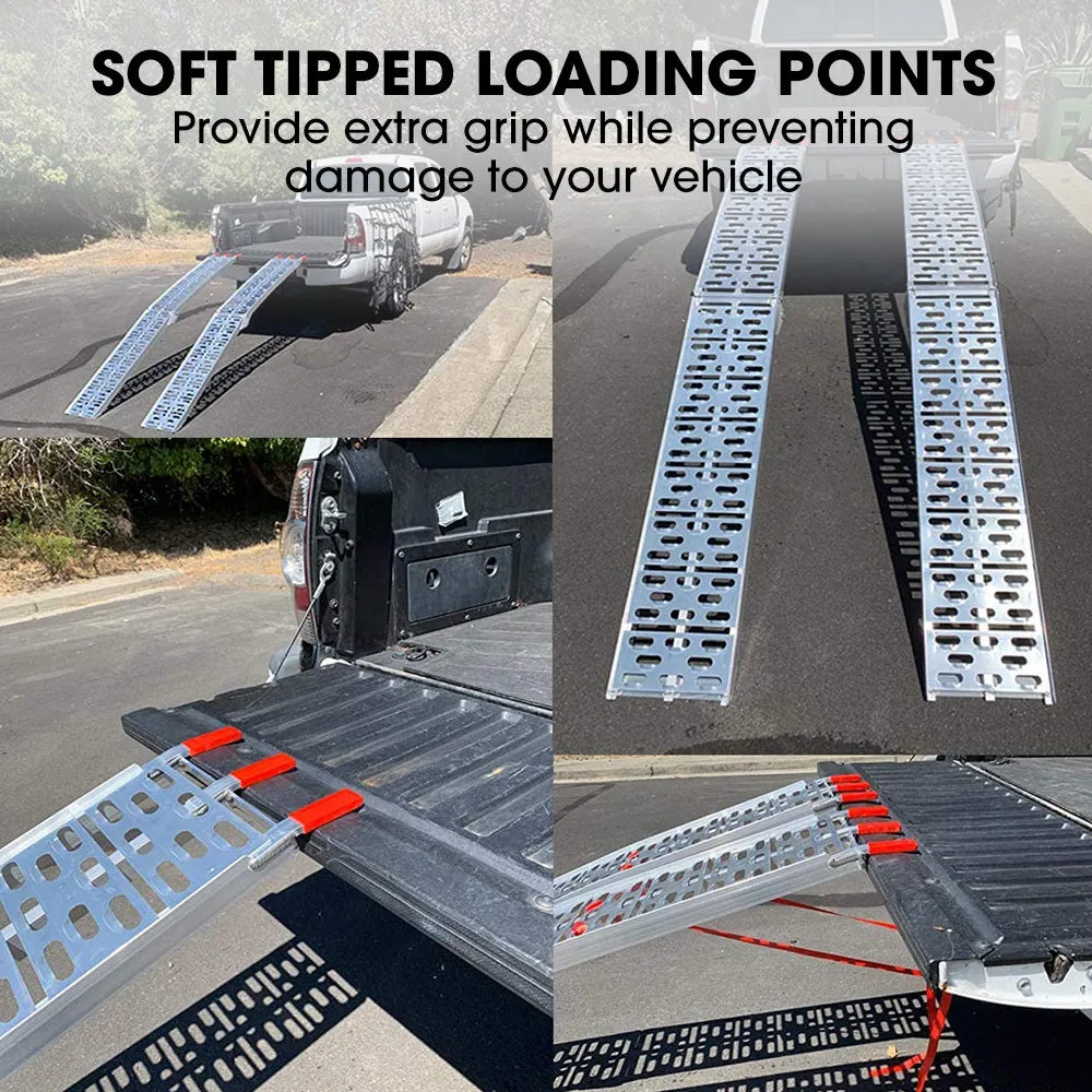 Foldable 2.3m Aluminium Loading Ramps, 680kg, Bullet Pro