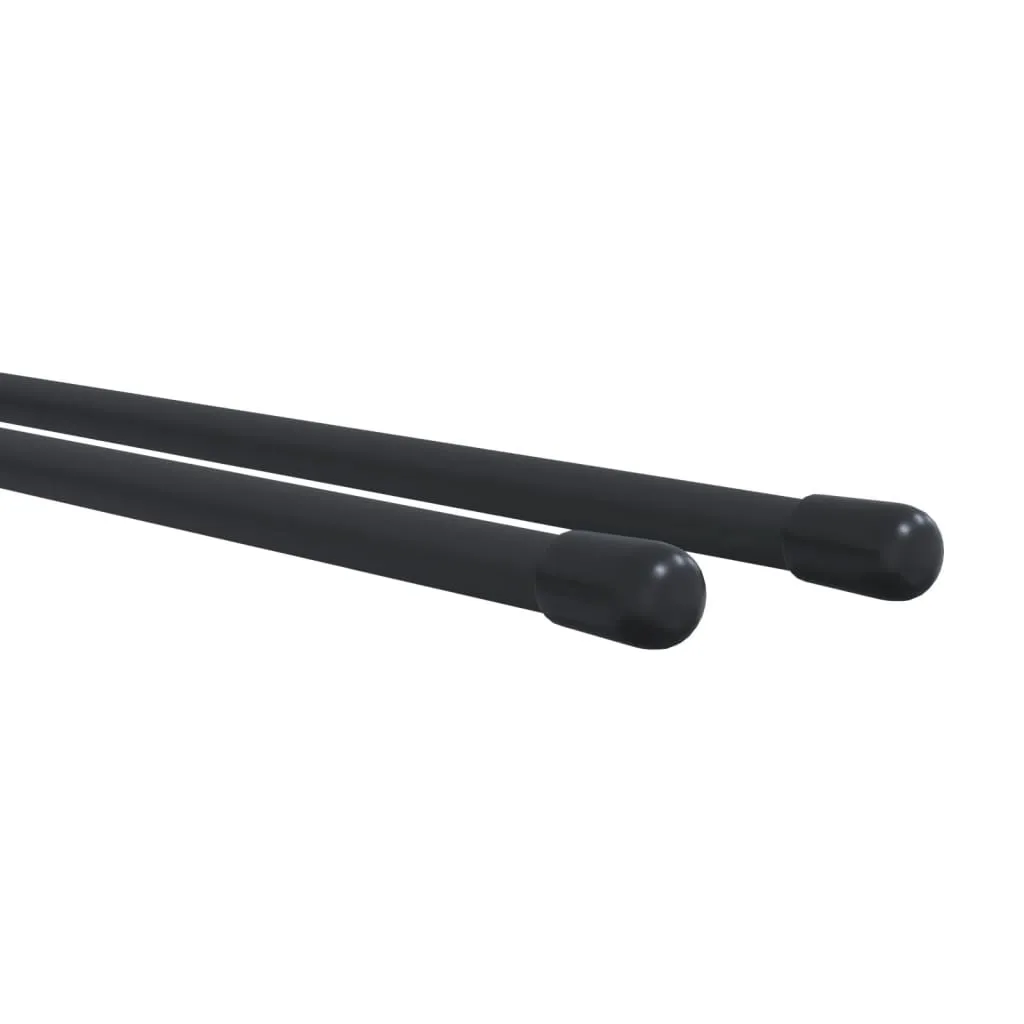 Garden Tool Storage Racks Wall Mounted 4 pcs Black Steel