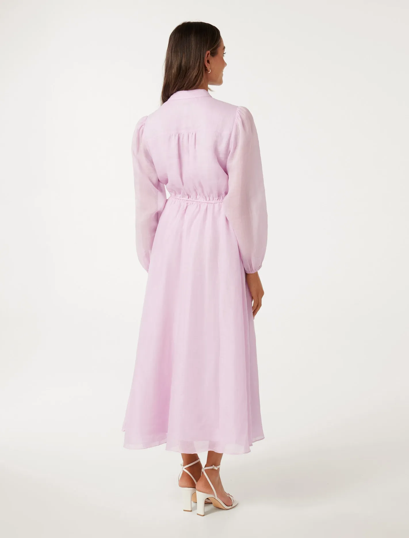 Gwen Petite Button Up Midi Dress