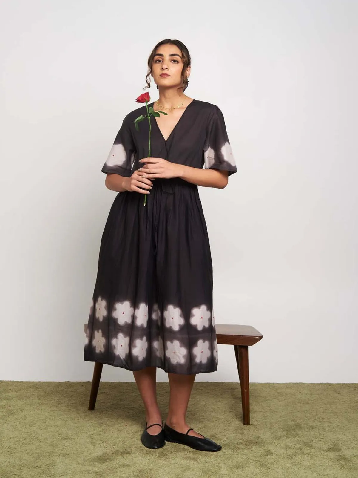 Hana Clamp Wrap Dress