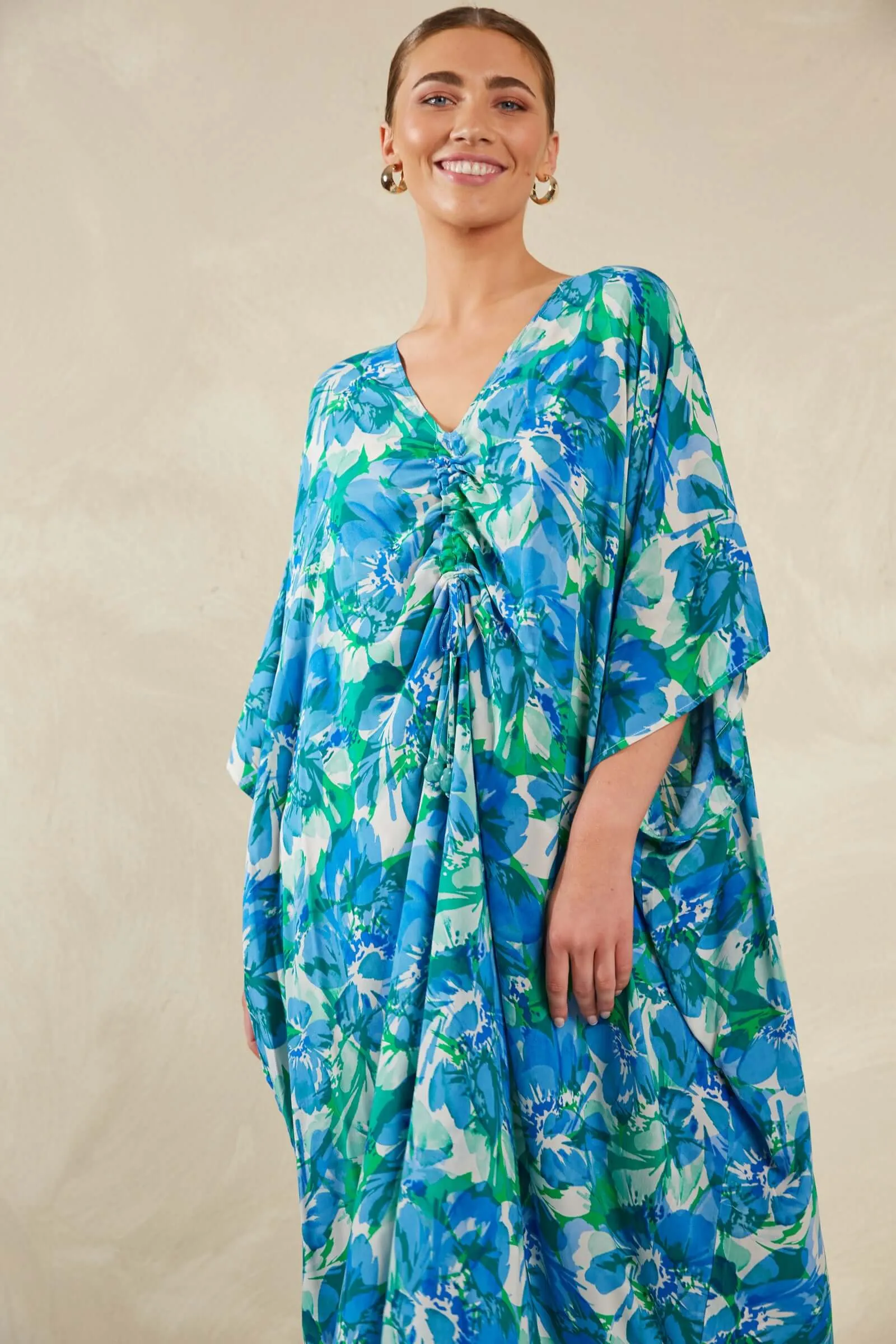 Haven Lipari Kaftan in Petali