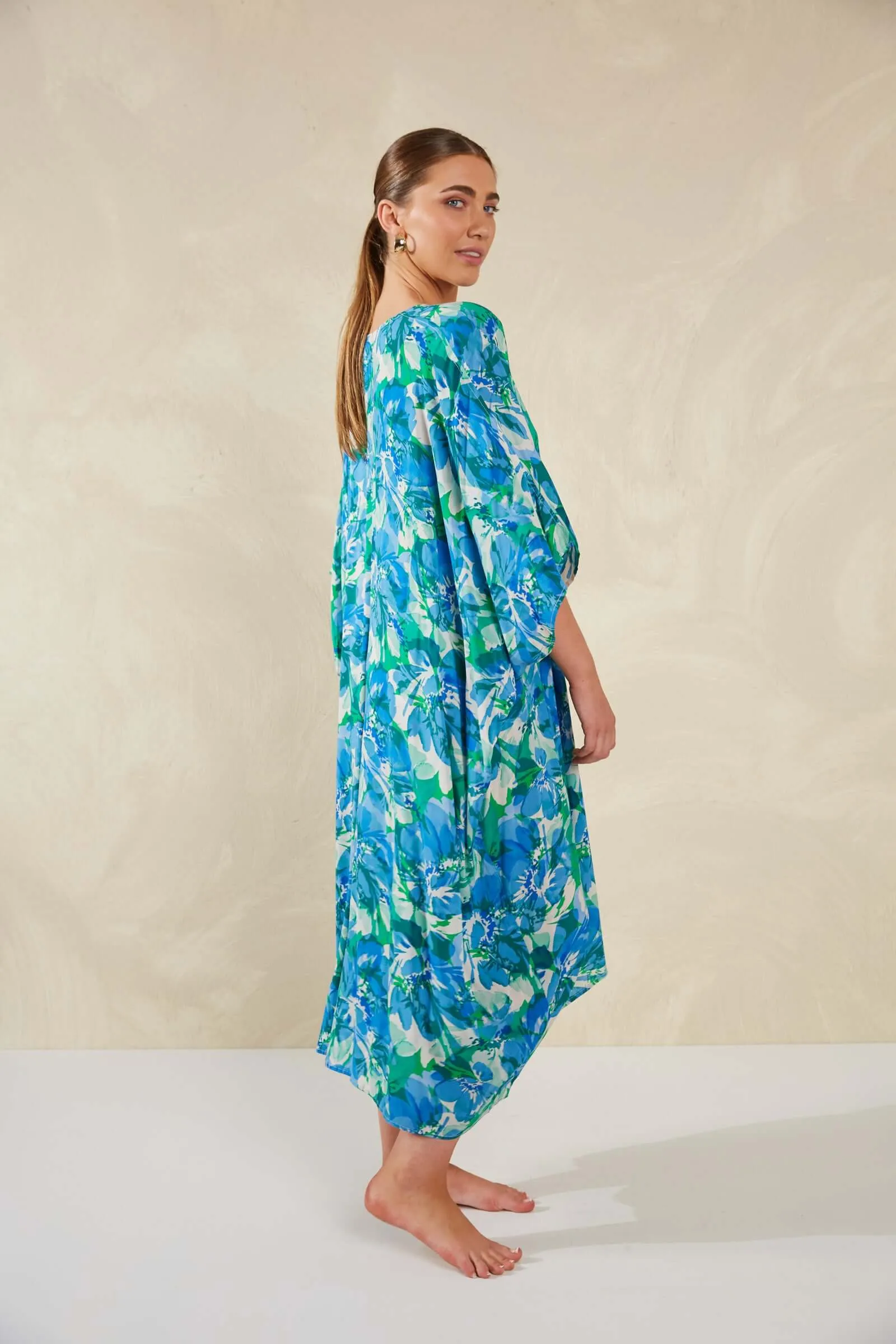Haven Lipari Kaftan in Petali