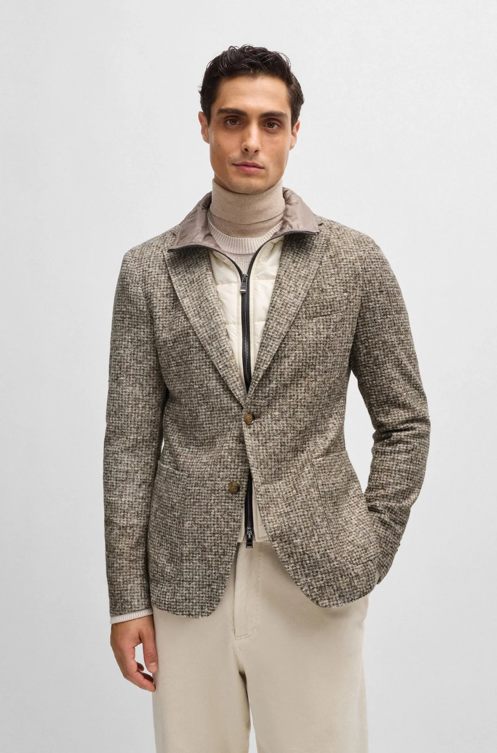 HUGO BOSS - SLIM FIT SPORT COAT WITH REMOVABLE INSERT