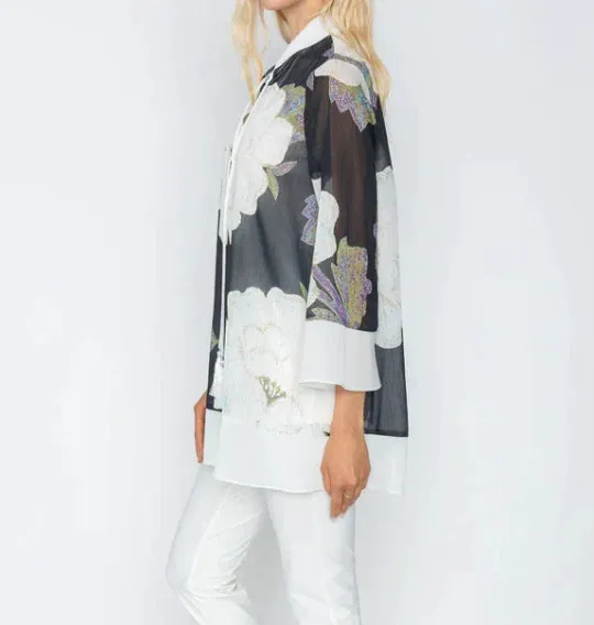 IC COLLECTION 5615T Tassel Tie Top