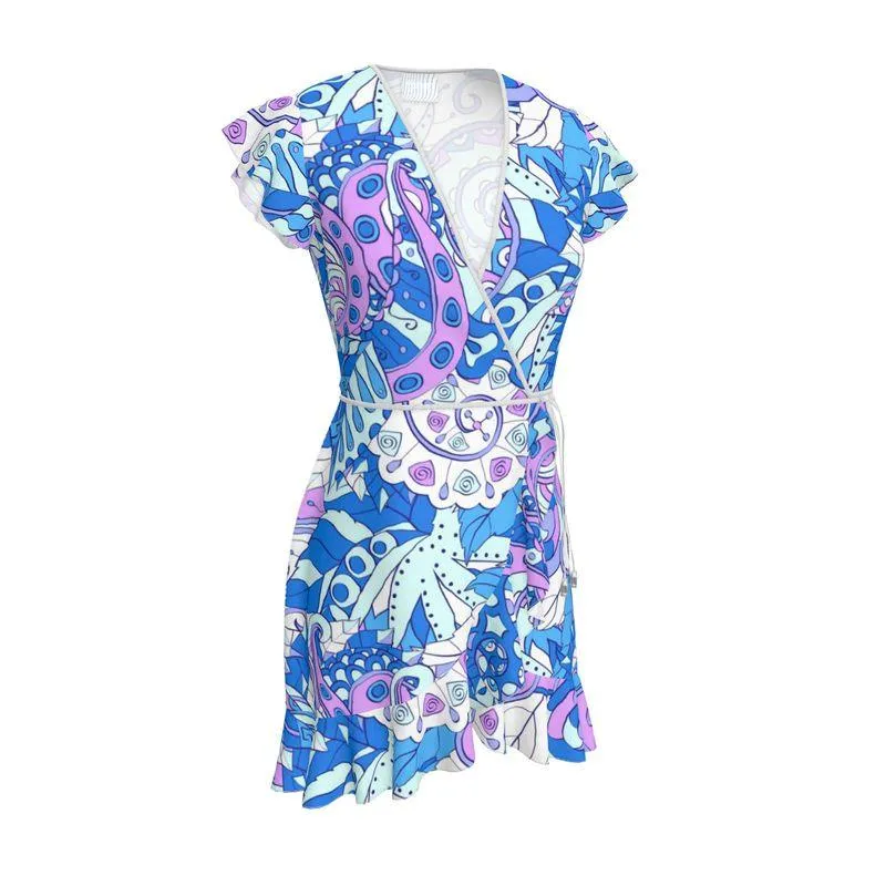 Imi Flounce Wrap Dress