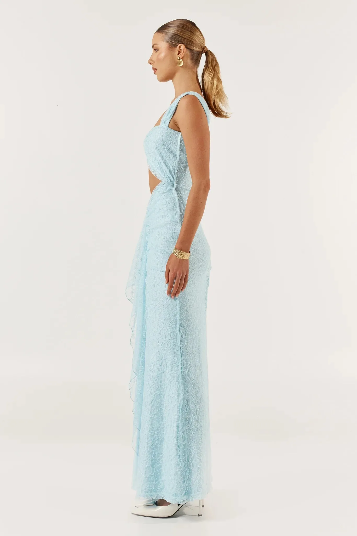 IMOGEN MIDI DRESS BABY BLUE