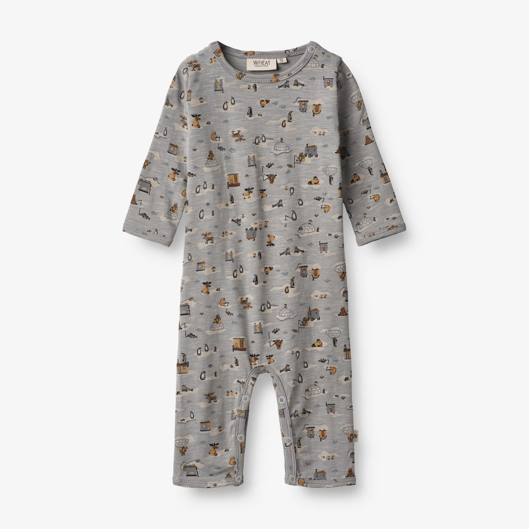 Jumpsuit Theis | Baby - winter sky fishing