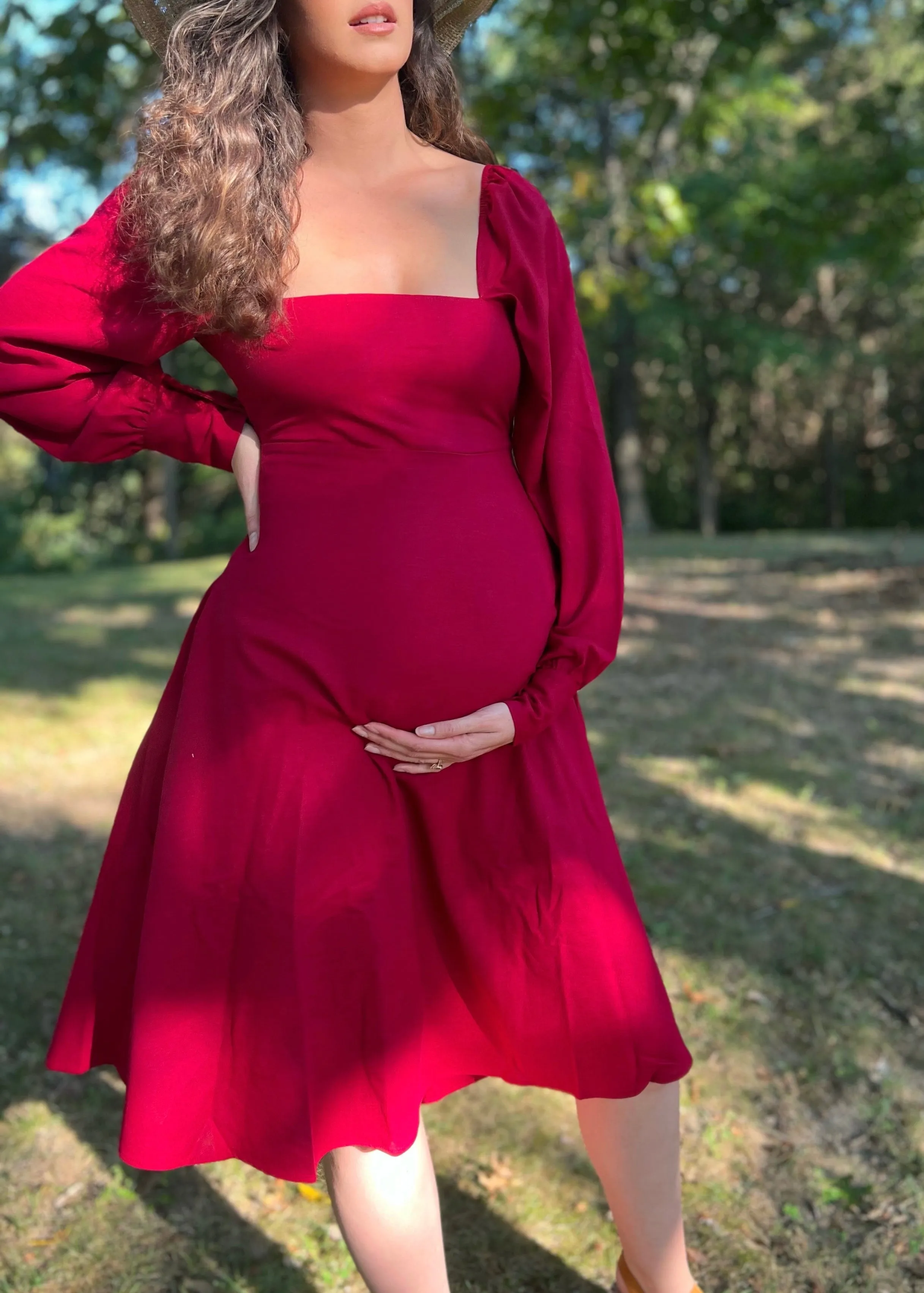 Juniper Dress in Merlot