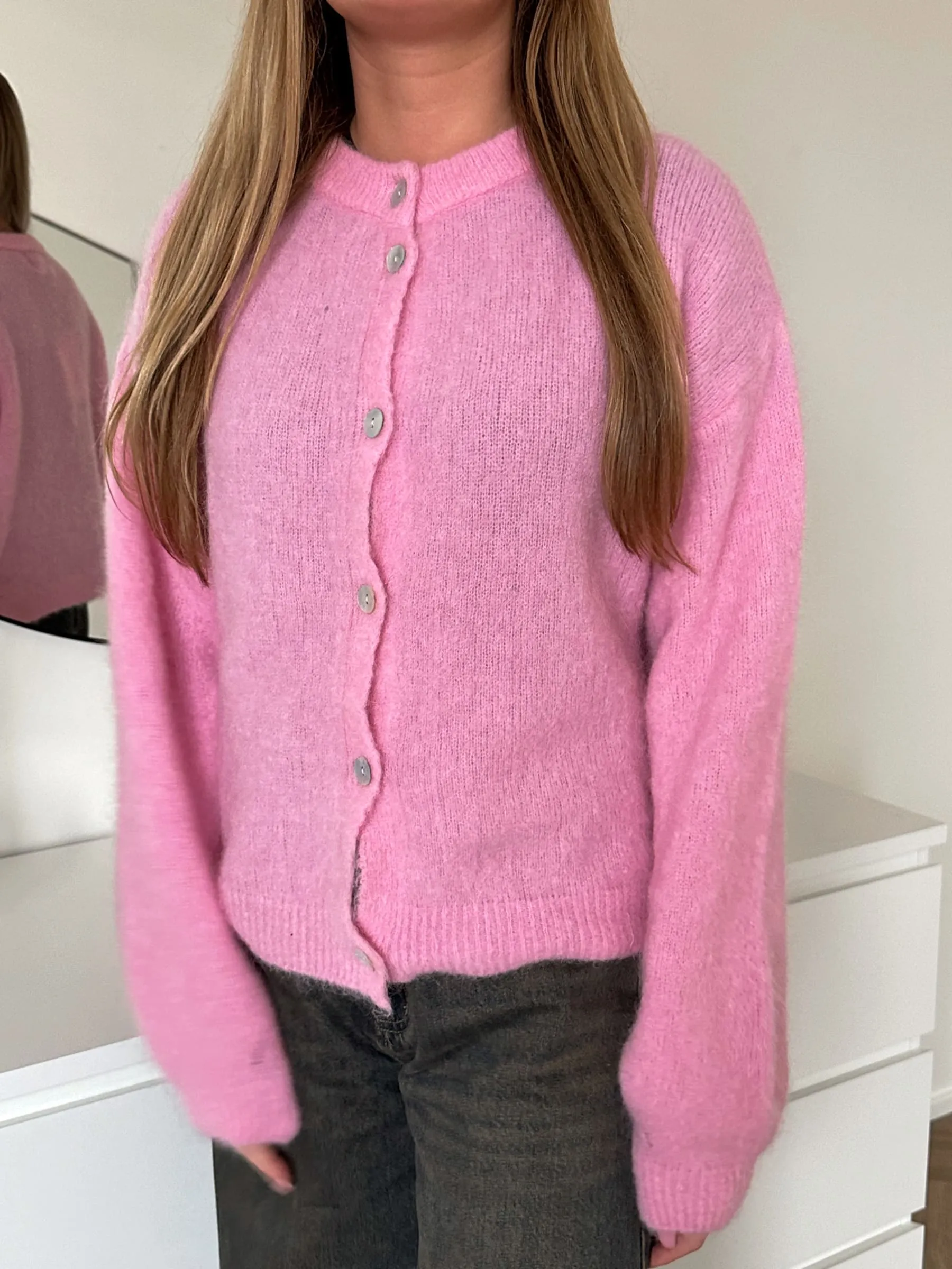 Kae Knit Cardigan - Blush
