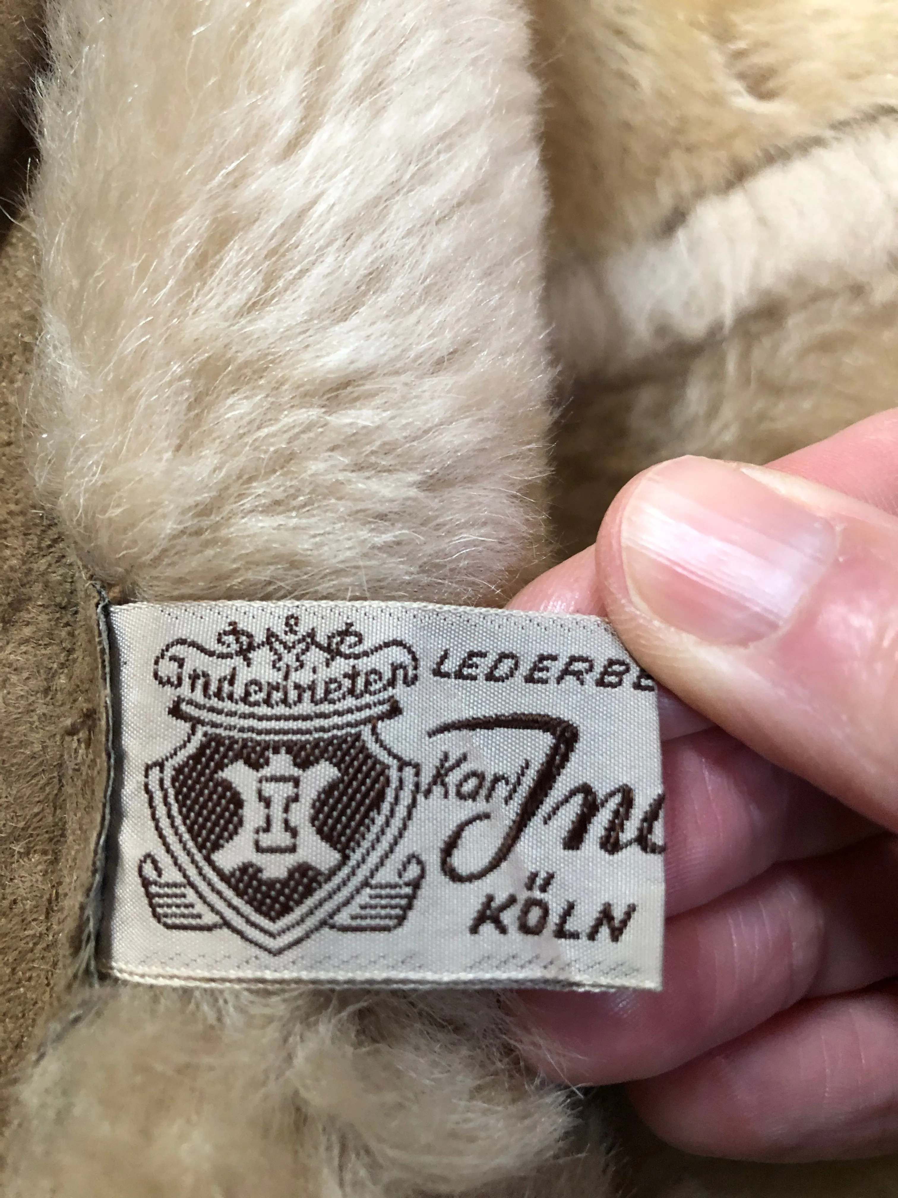 Karl Inderbieten Shearling Coat