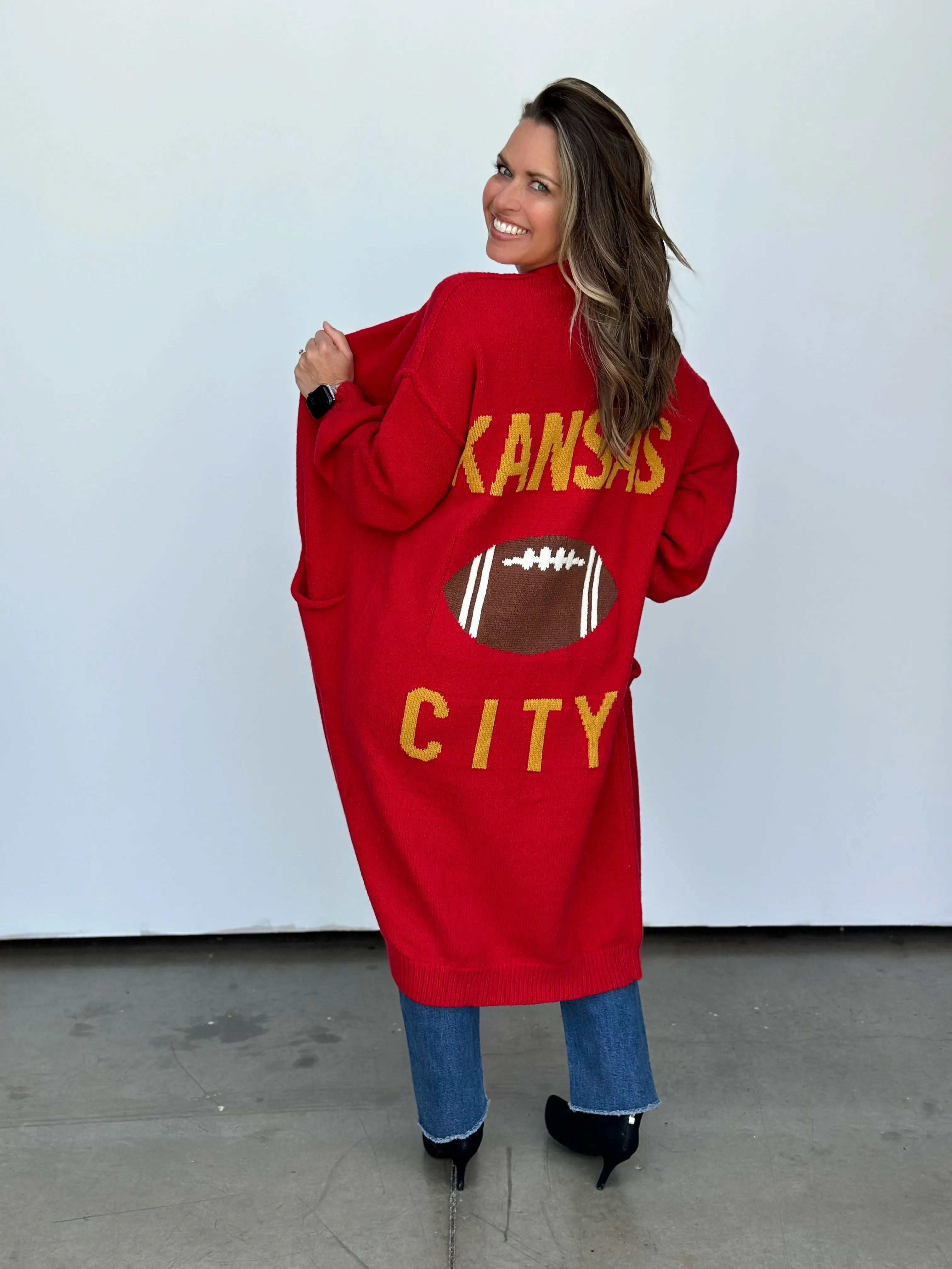 KC Football Cardigan