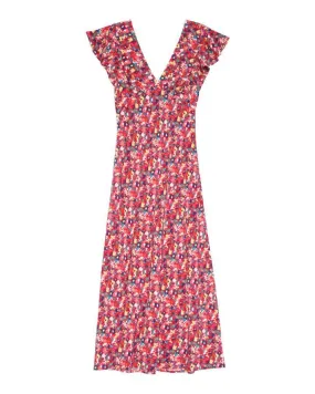 Kenz Scarlet Floral Dress