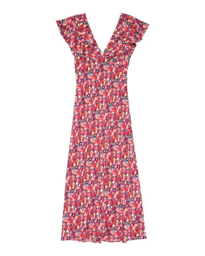 Kenz Scarlet Floral Dress