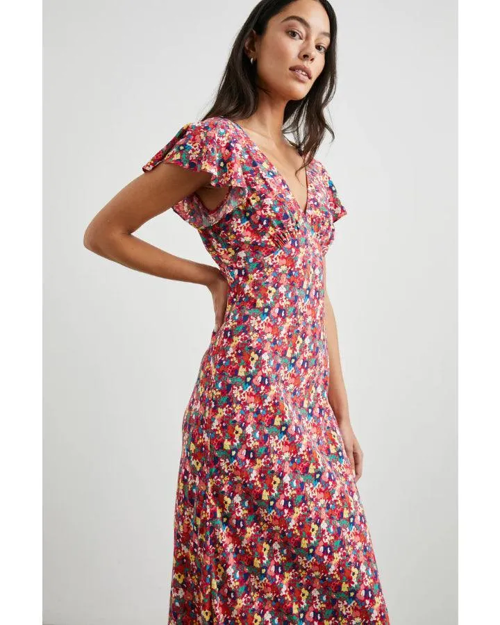 Kenz Scarlet Floral Dress