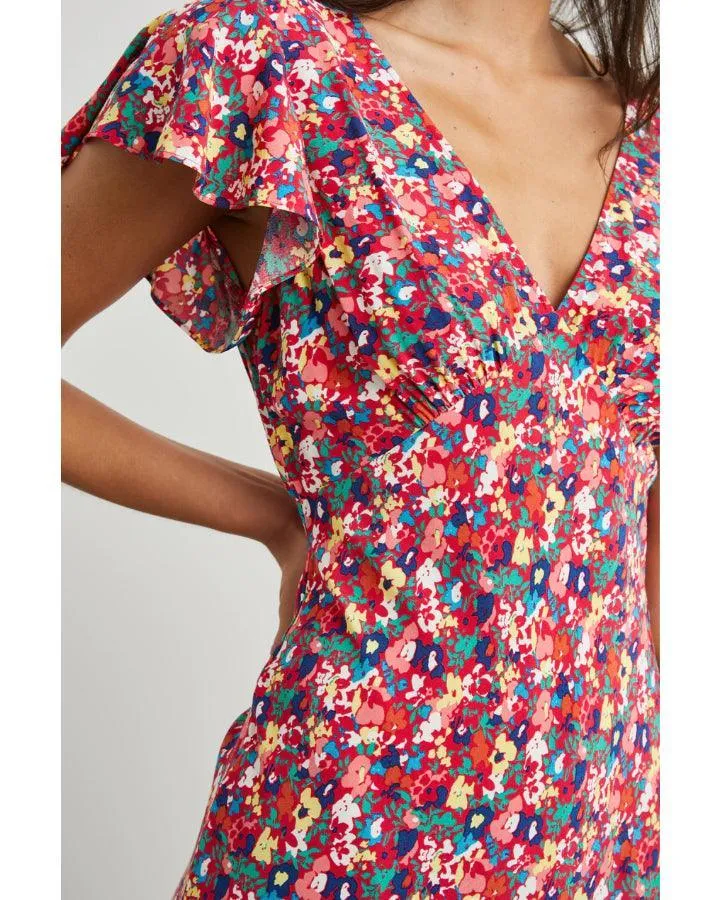 Kenz Scarlet Floral Dress