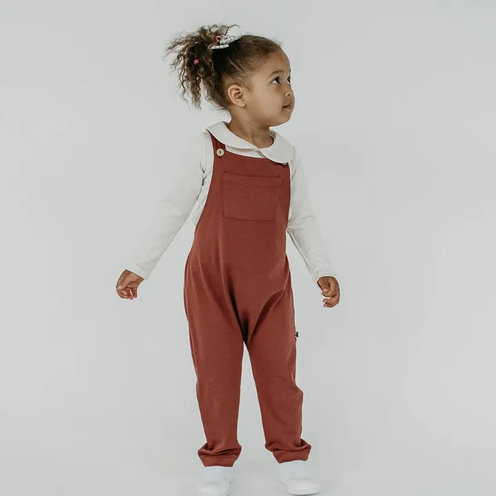 Kids Overall Burgundy