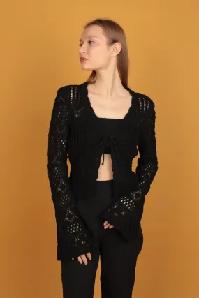 KKT Women's Cardigan-Black - Killeen