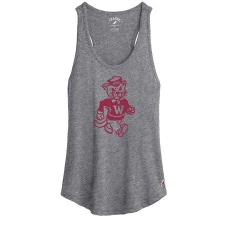 Ladies Heather Grey Butch Intramural Tank