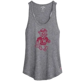Ladies Heather Grey Butch Intramural Tank