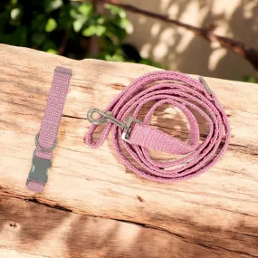 Light Pink Ditsy Dots | Collar and Leash Set