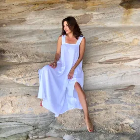 Linen Pinafore Dress