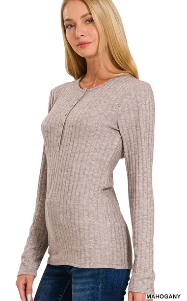 Look This Way Henley Top