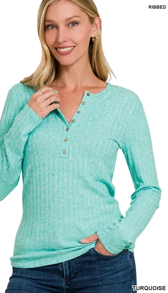 Look This Way Henley Top