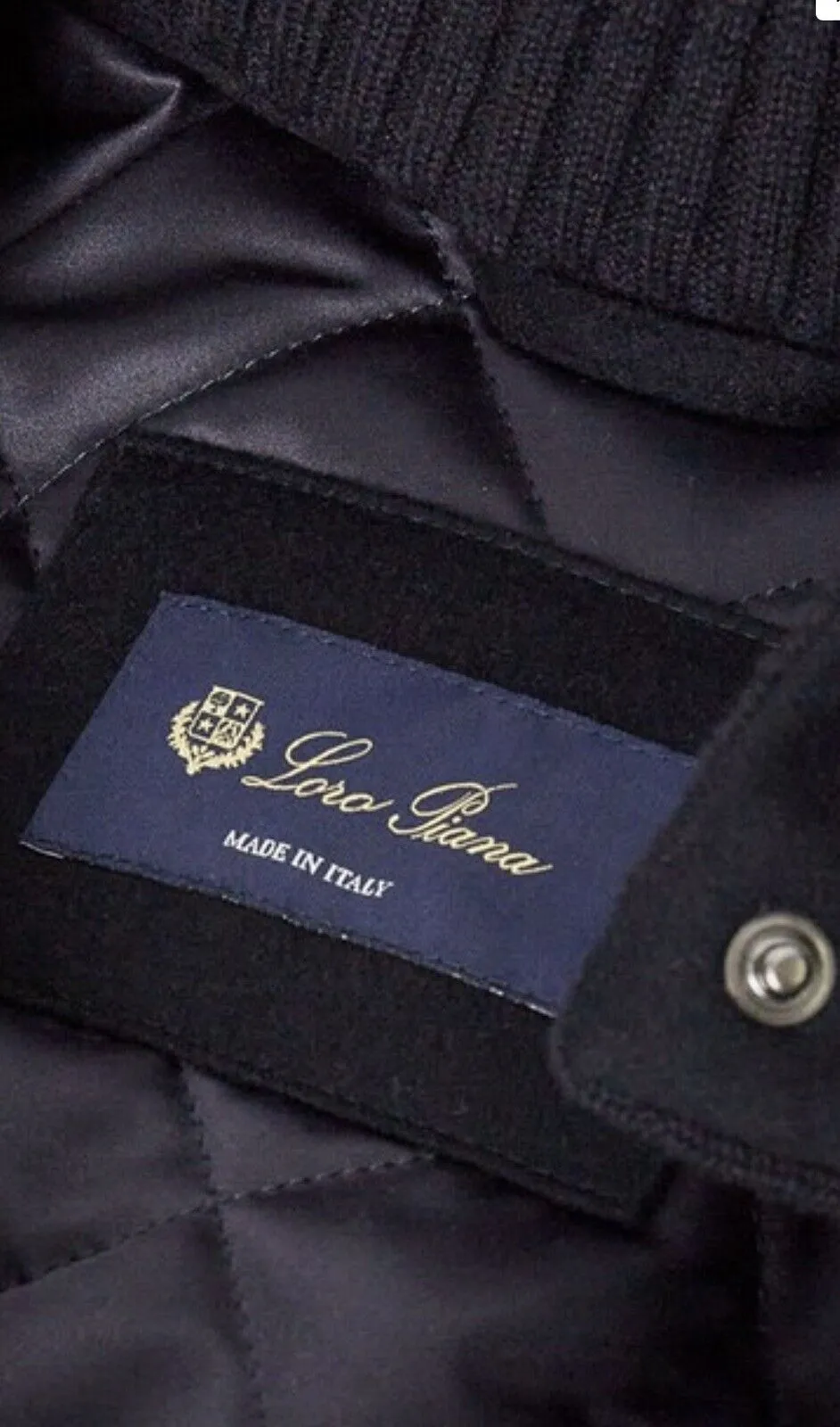 LORO PIANA CASHMERE ICERY FOX HOODIE VICUNA COAT BLACK SIZE I 42 UK 10 US 6 ladies