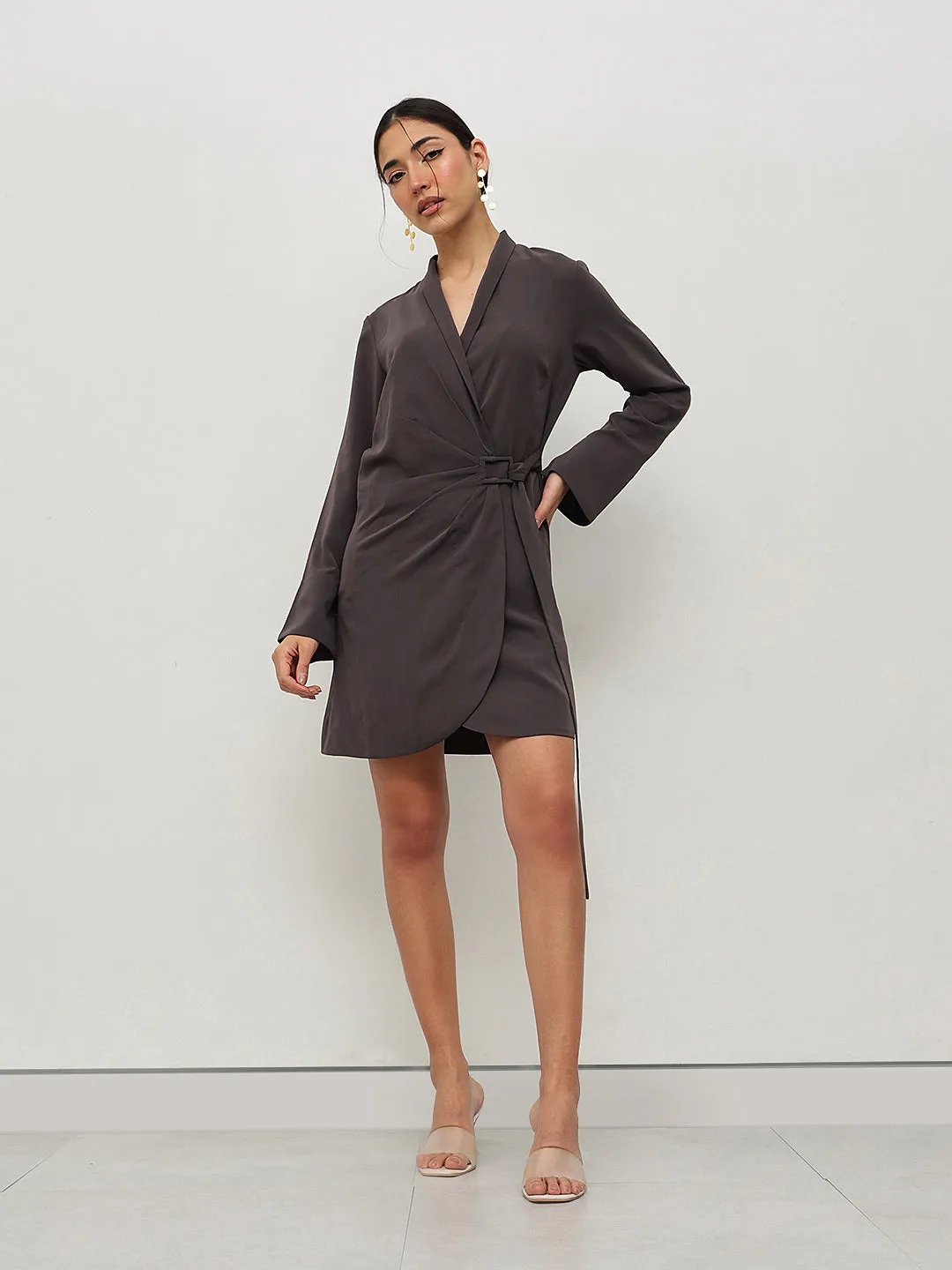 Luxe Wrap Mini Dress