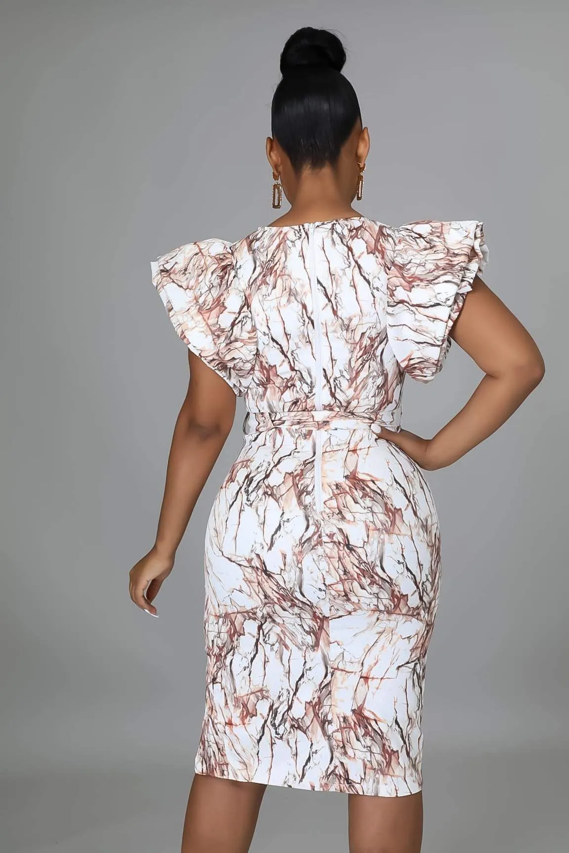 Marble Pencil Dress