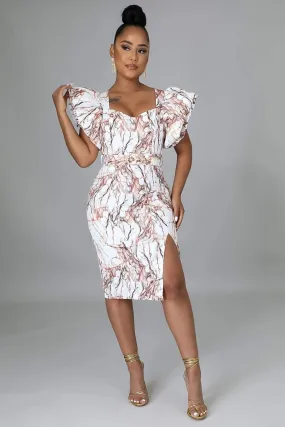 Marble Pencil Dress