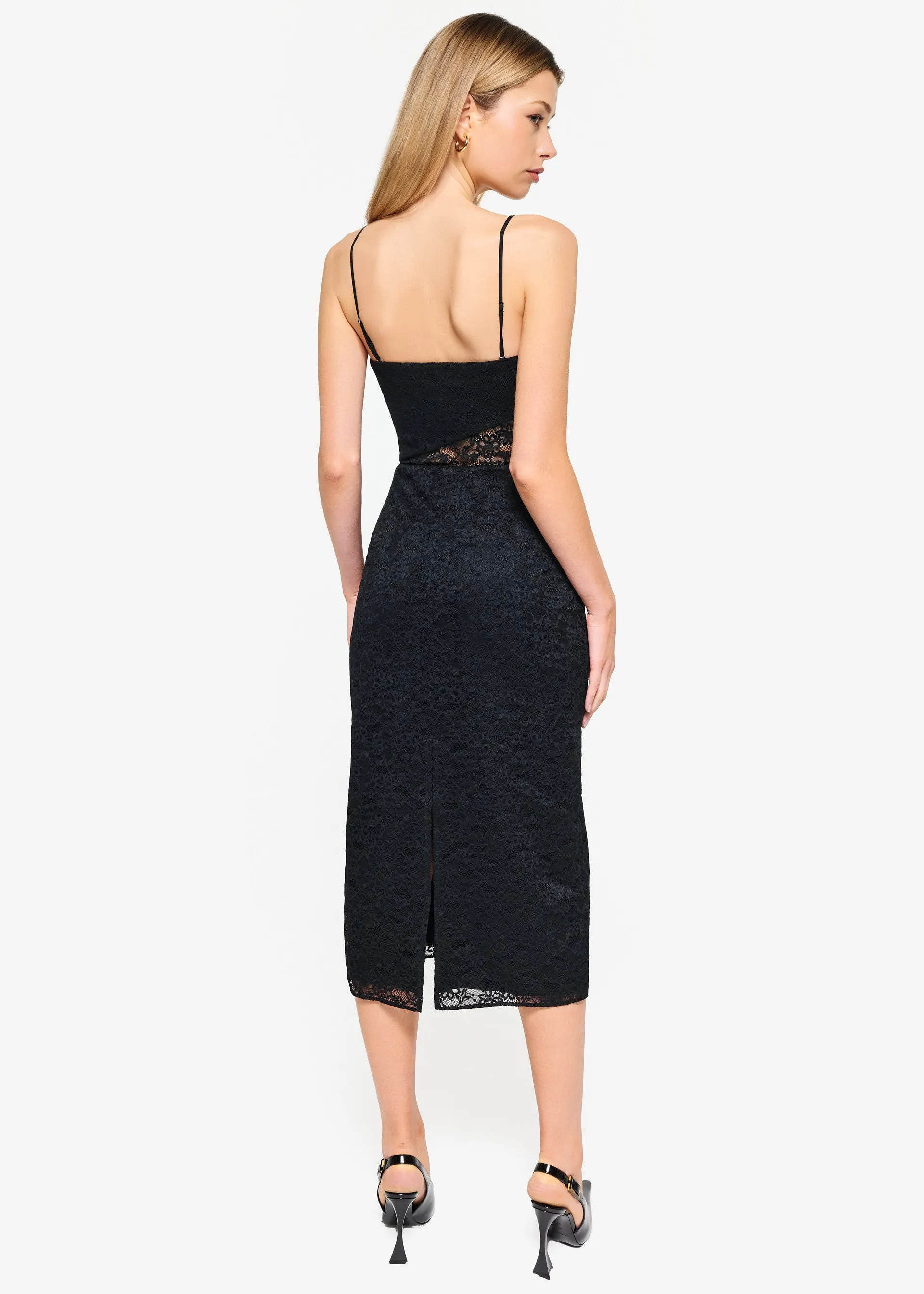 Marseille Lace Dress Black