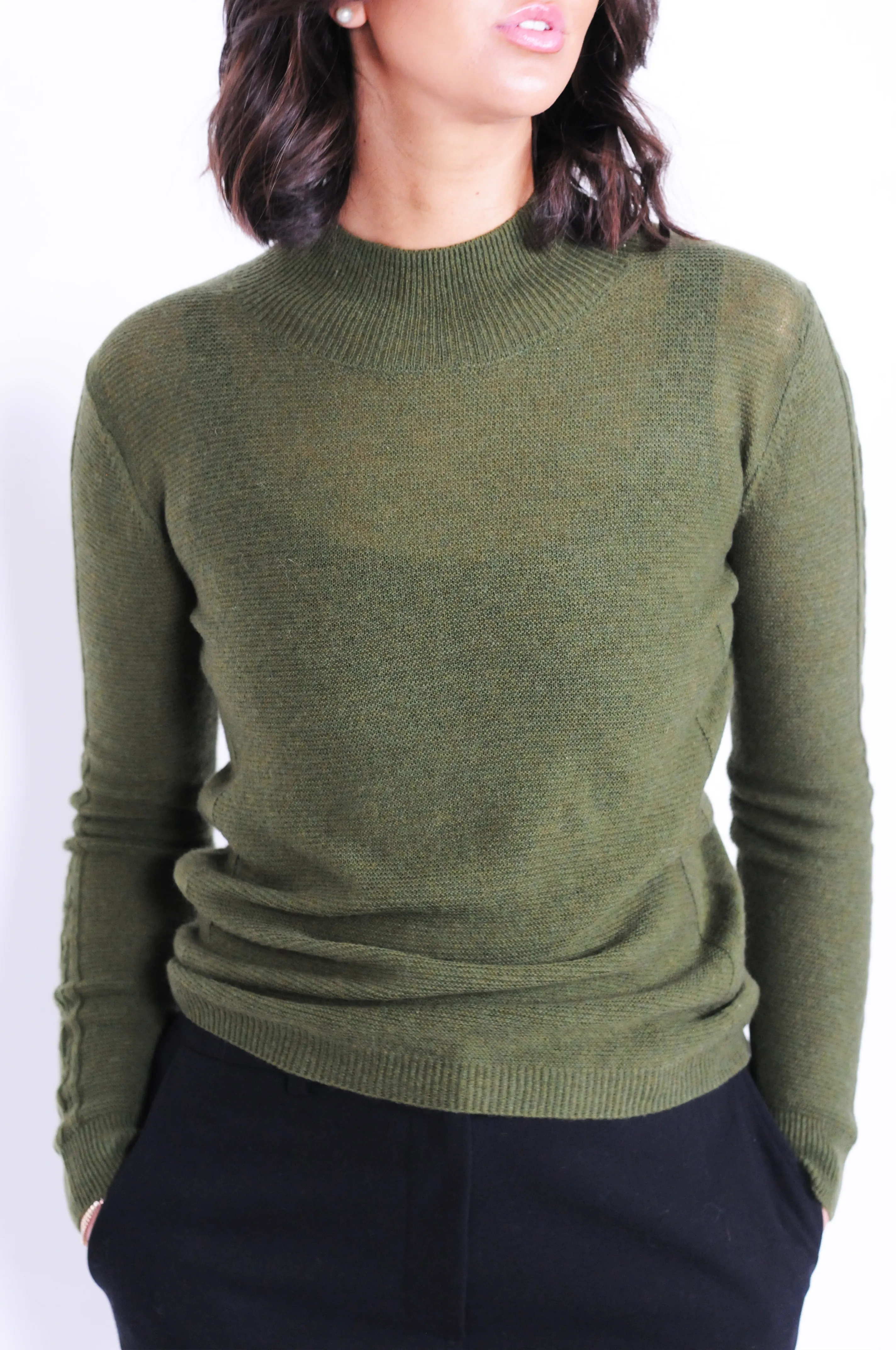 MKI Sweater - 100% Wool - Accessories - Green