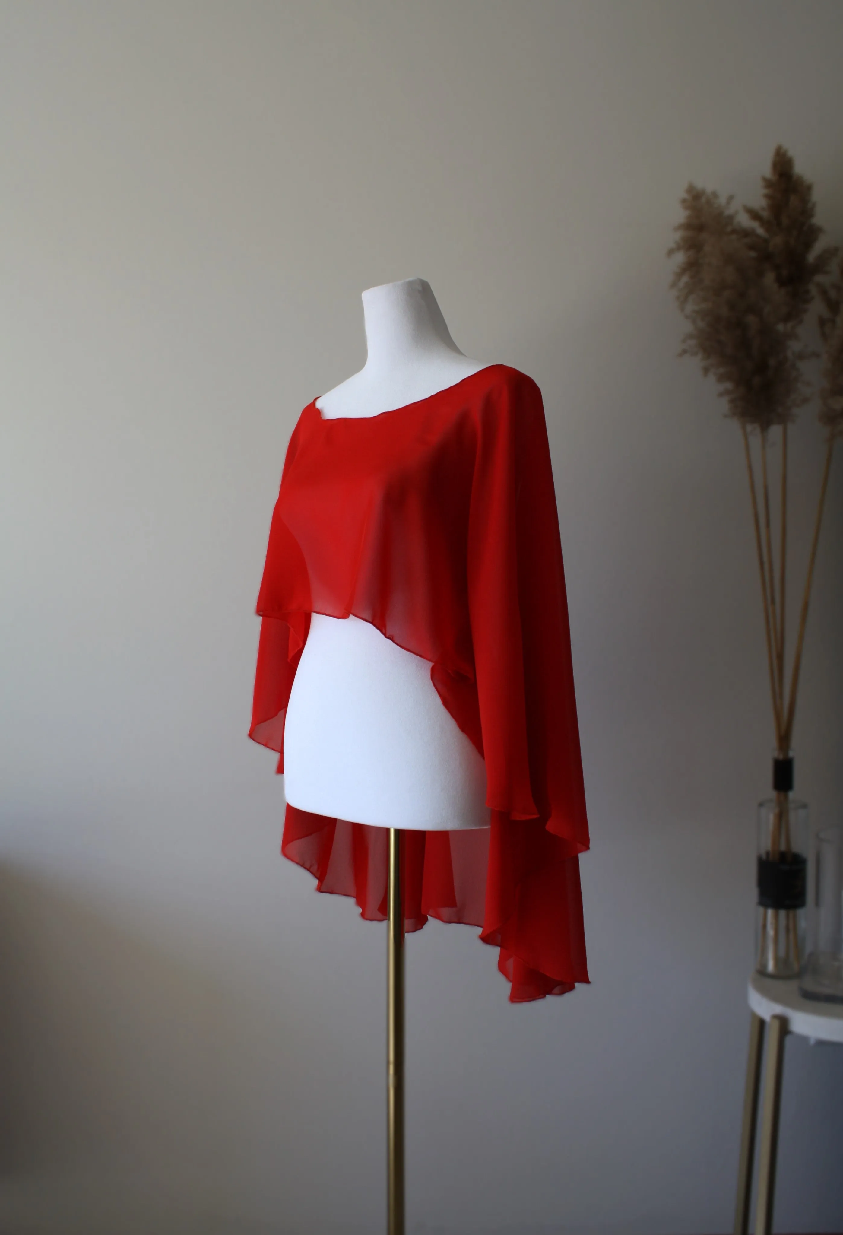 Navy Blue Chiffon Bolero