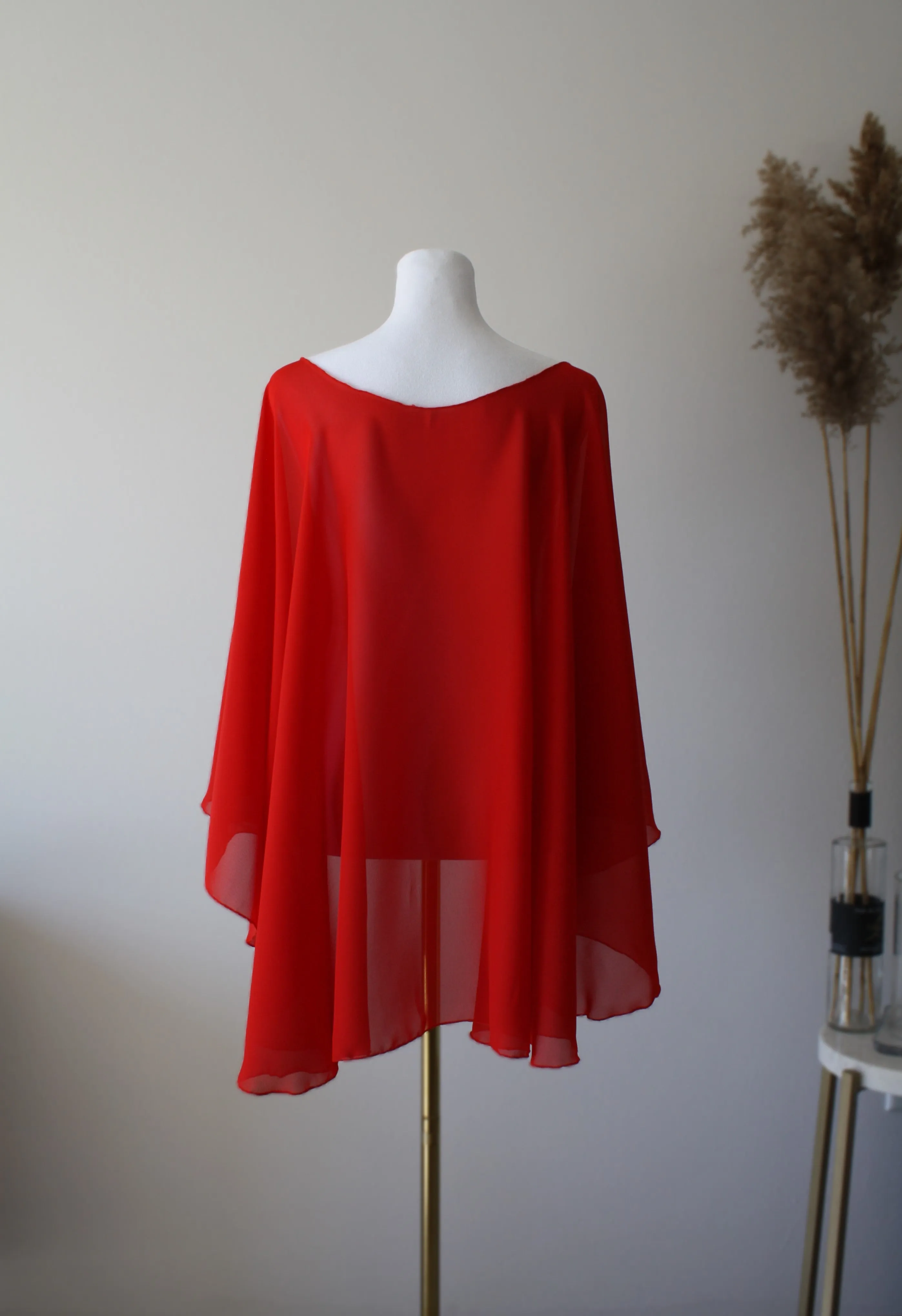Navy Blue Chiffon Bolero