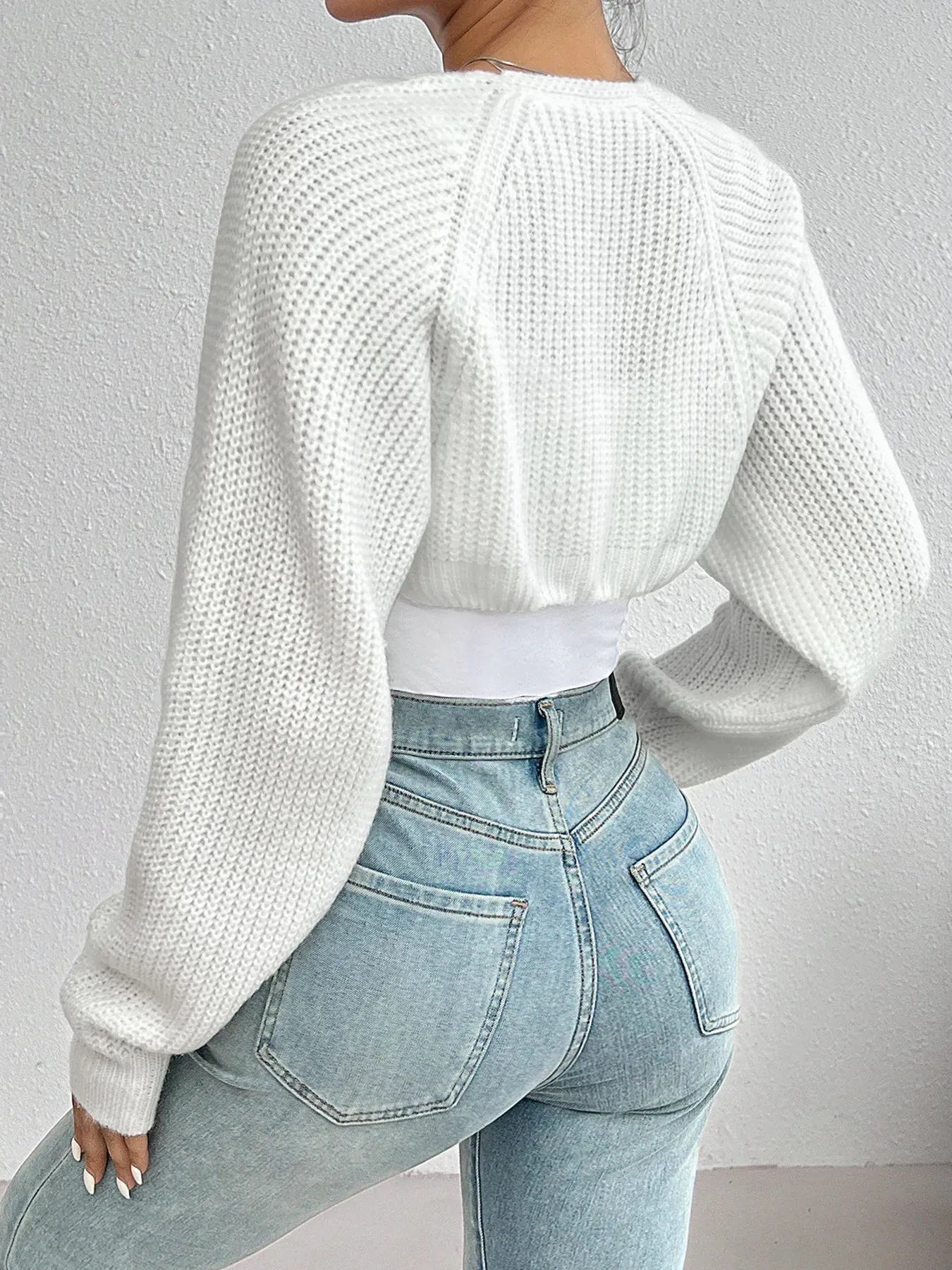 Neutral Knit Crop Crop Cardigan
