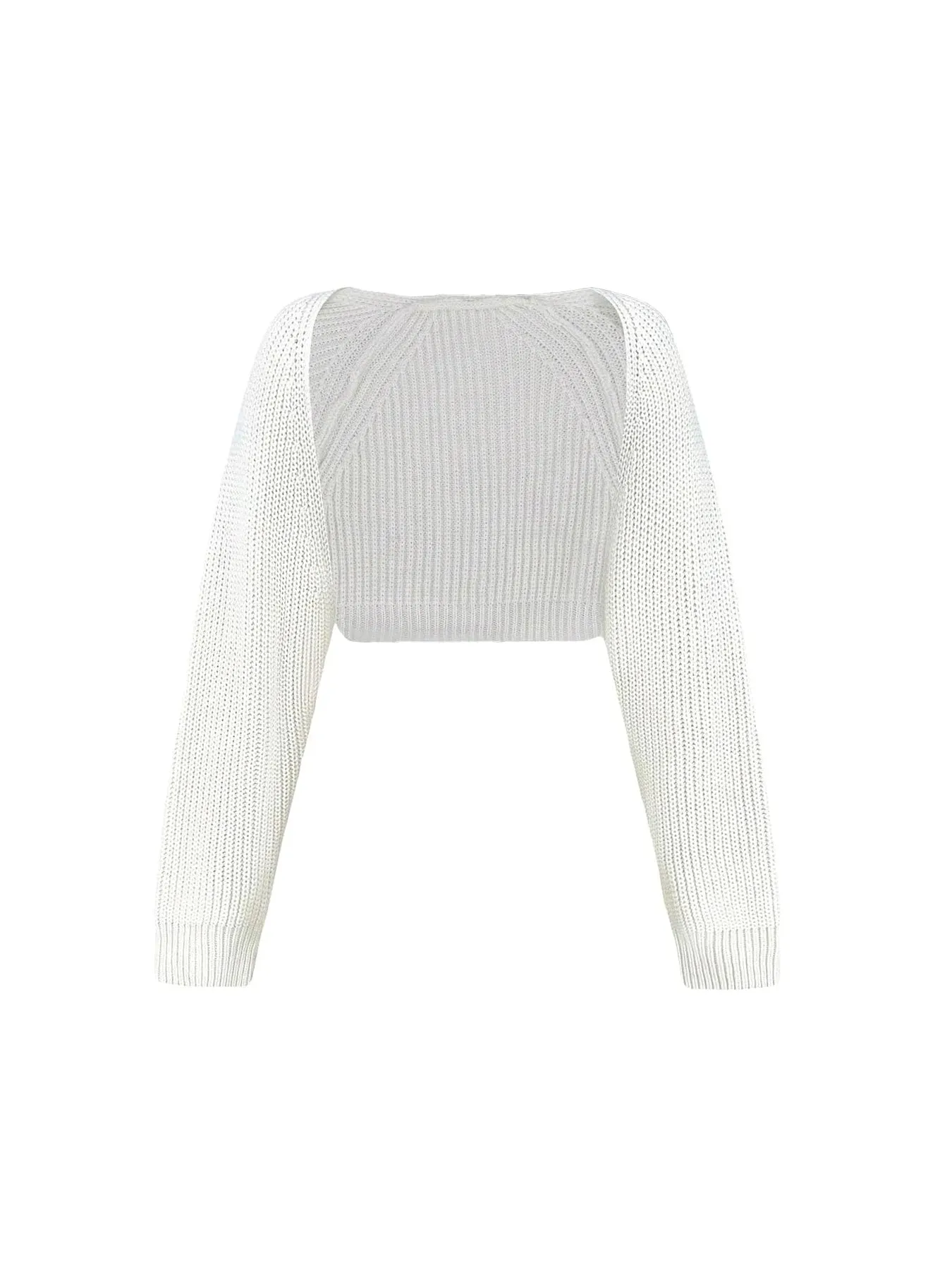 Neutral Knit Crop Crop Cardigan