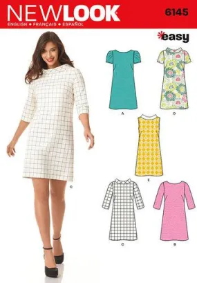 Newlook Pattern 6145 Misses' Dress