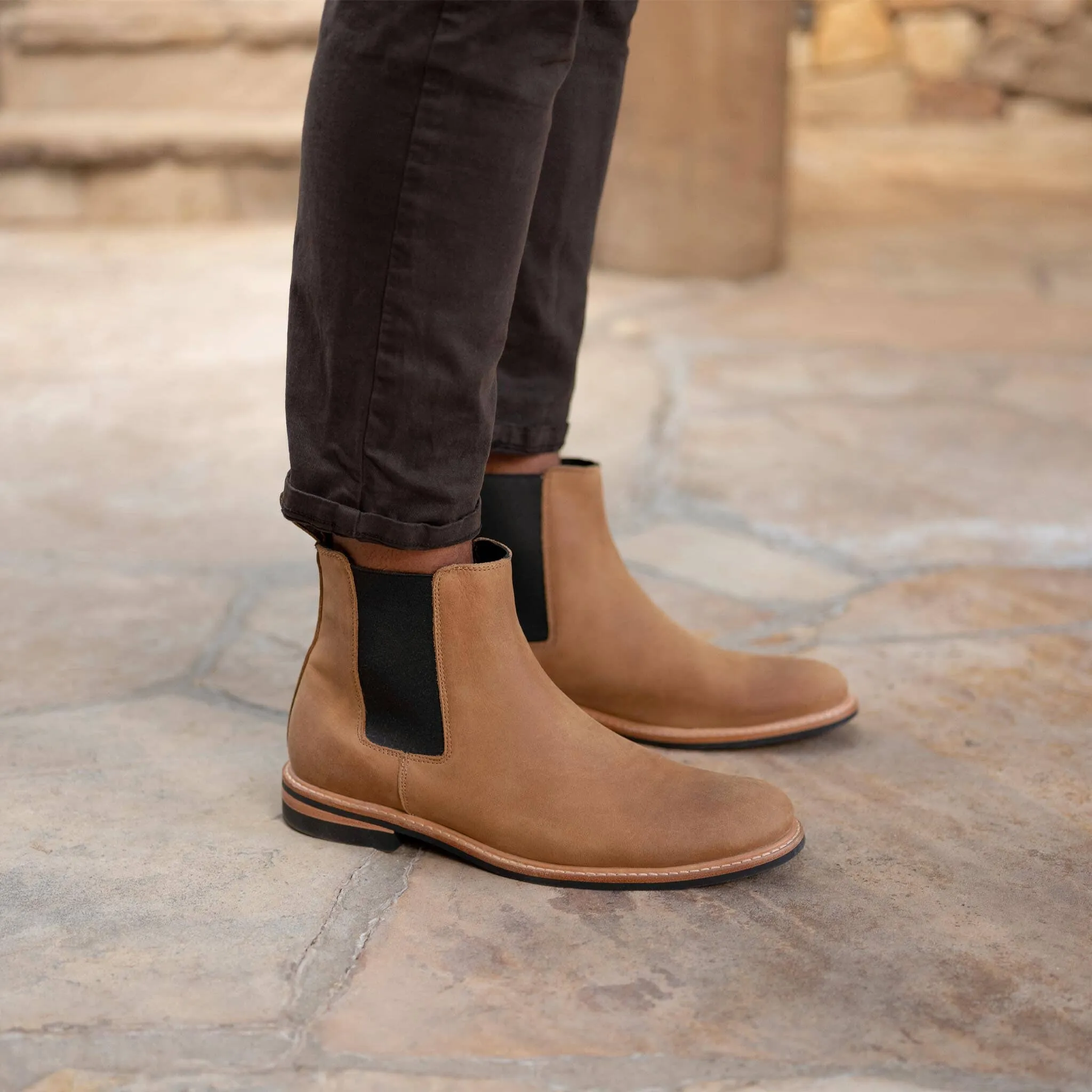 Nisolo Tobacco All-Weather Chelsea Boot