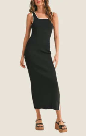 Noah Black Midi Dress