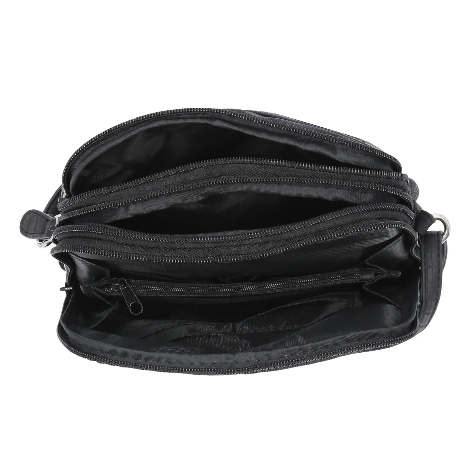 North South Zip Around Crossbody Bag