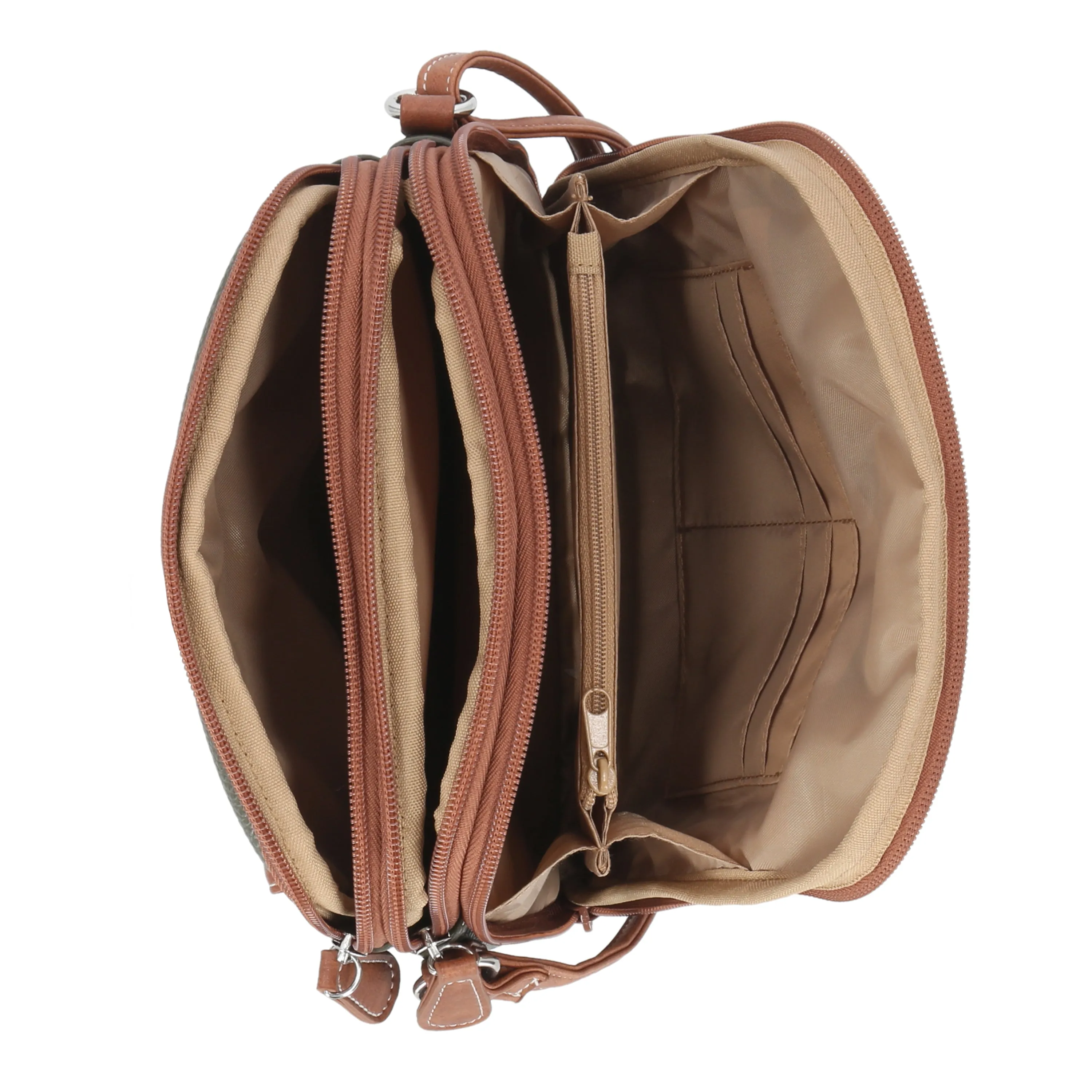 North South Zip Around Crossbody Bag