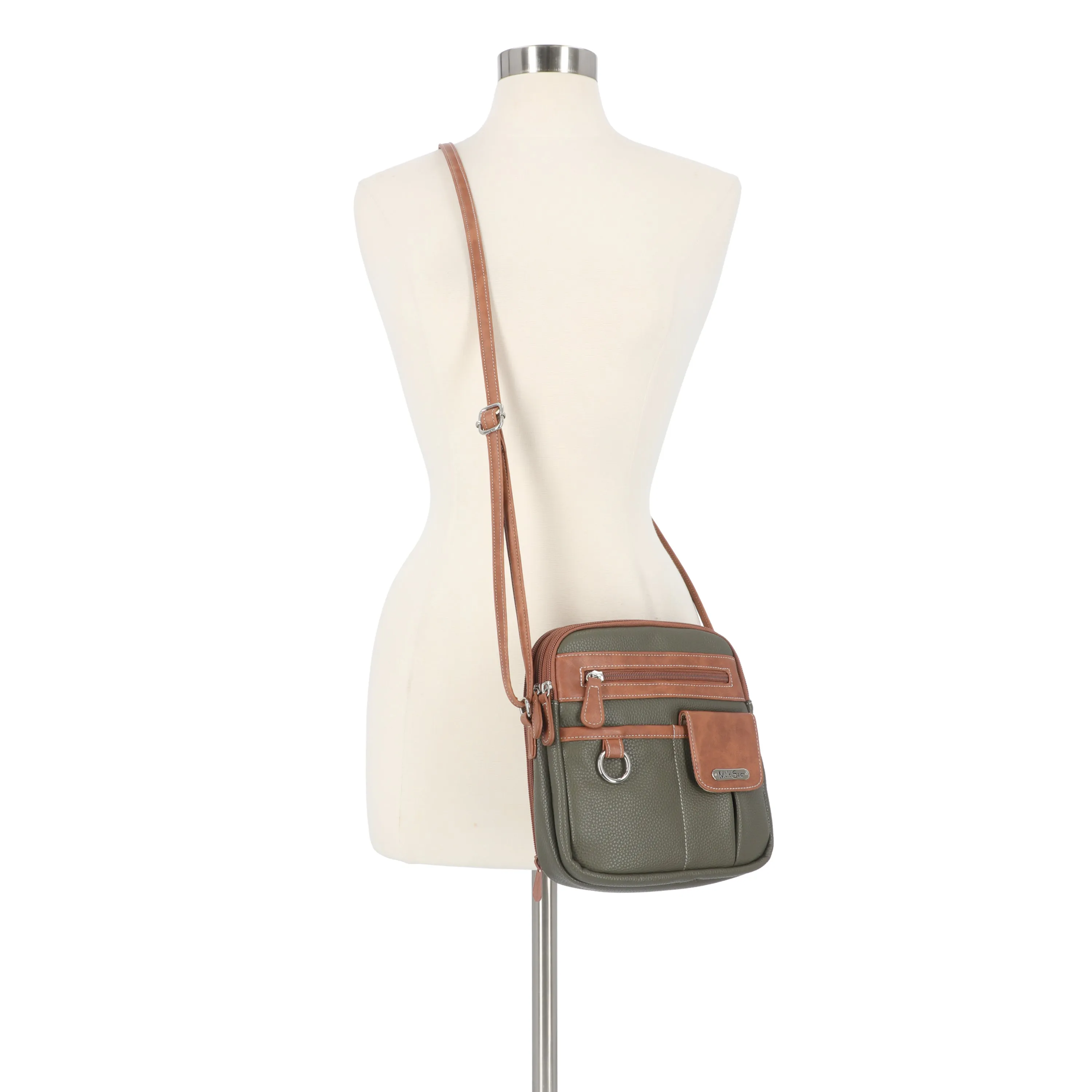 North South Zip Around Crossbody Bag