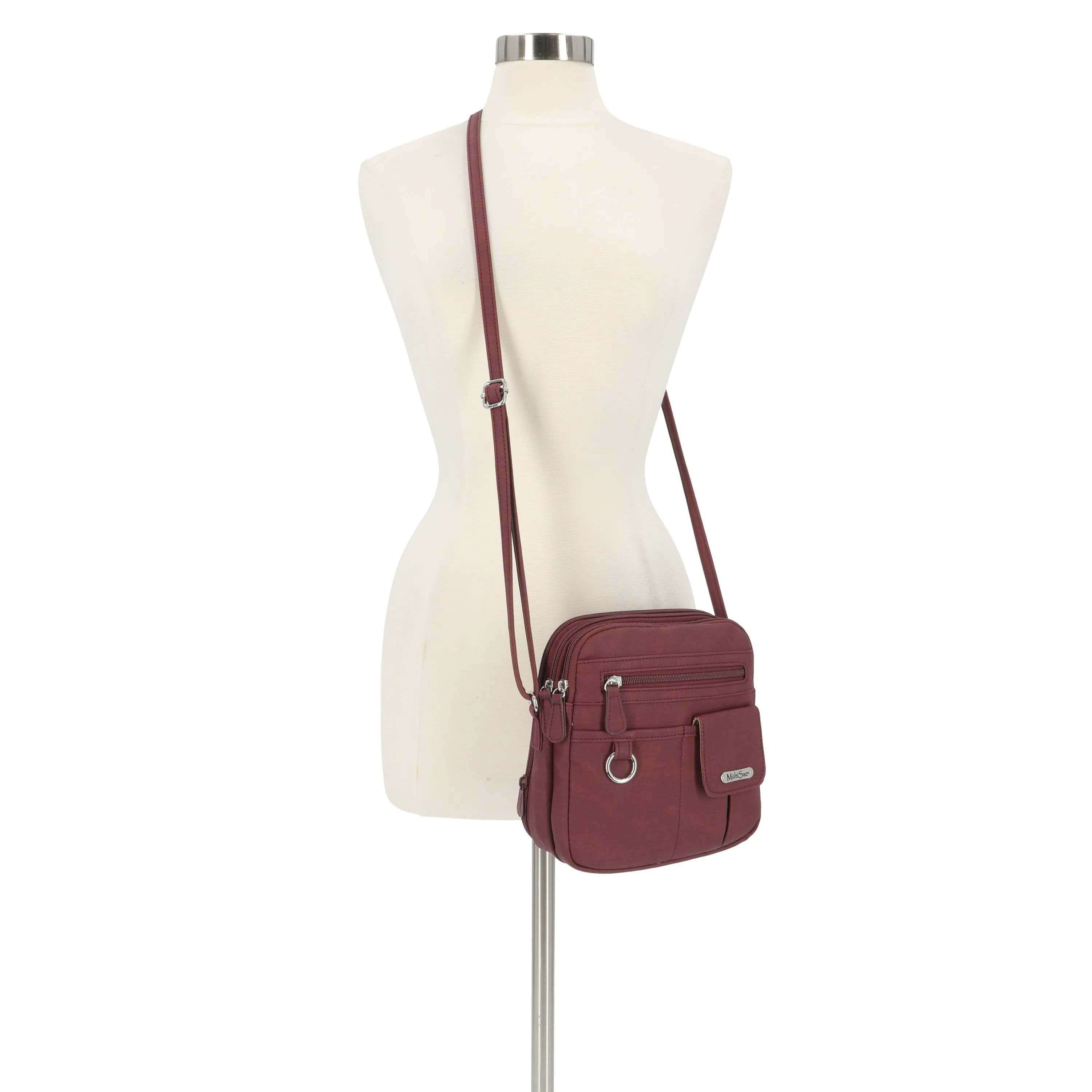 North South Zip Around Crossbody Bag