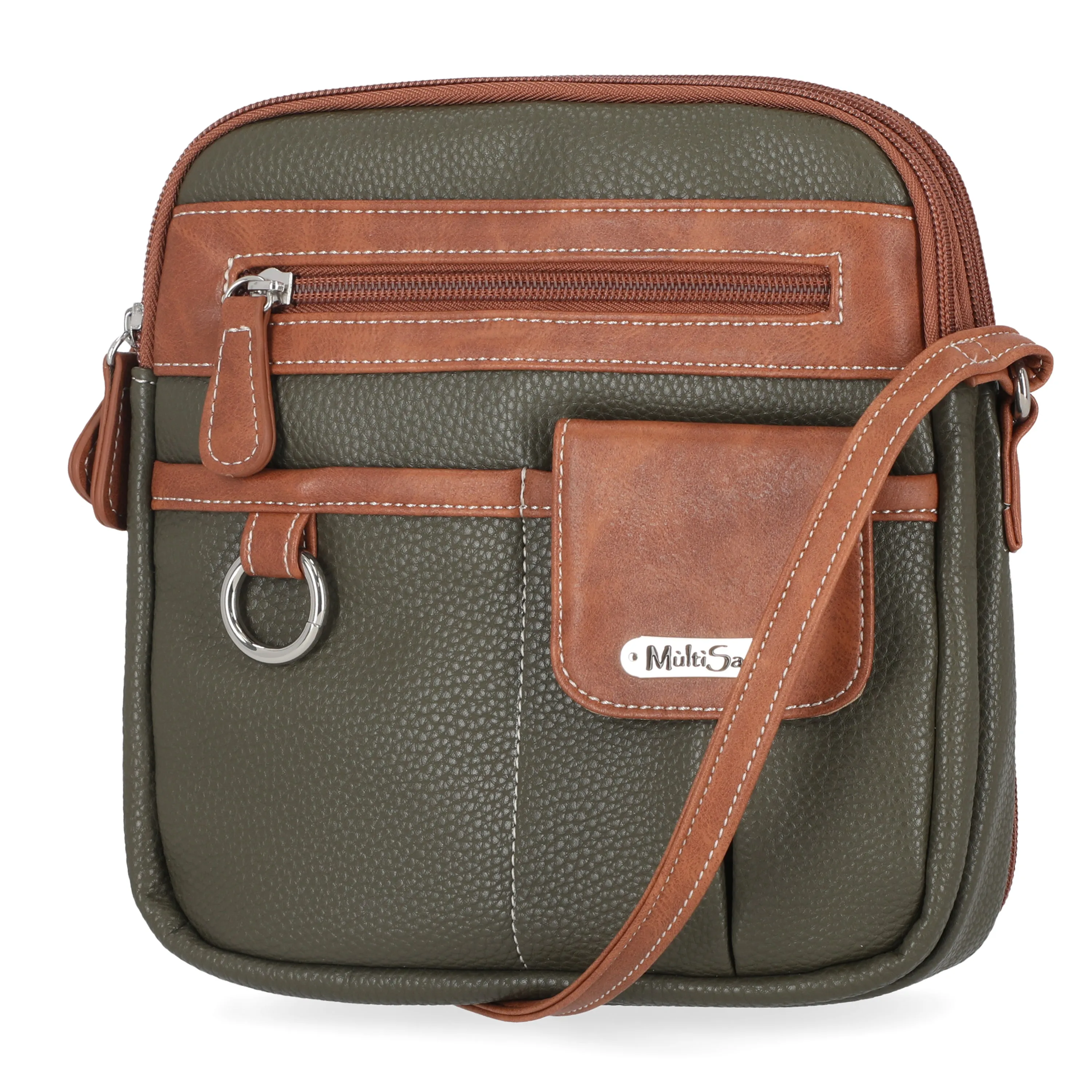 North South Zip Around Crossbody Bag