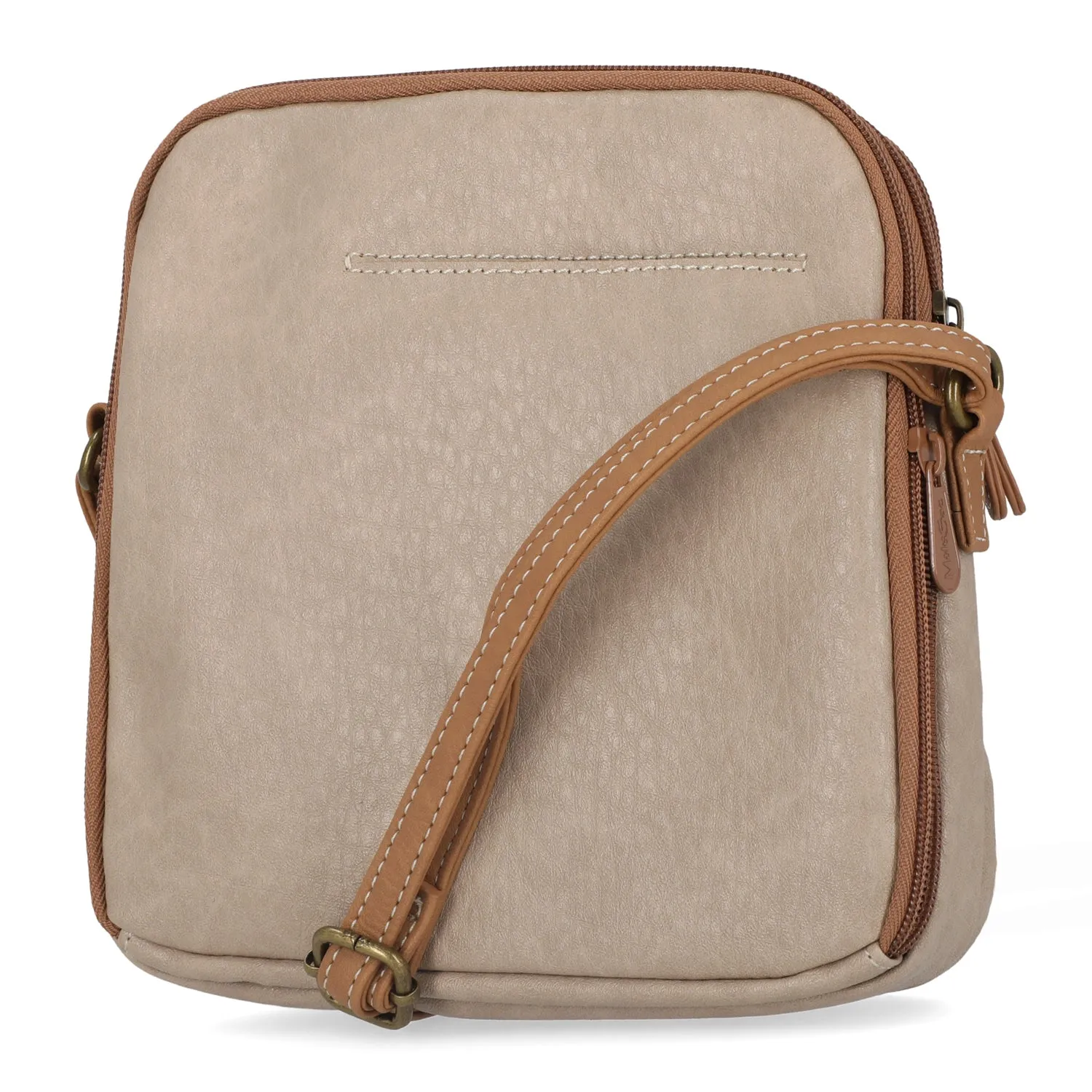 North South Zip Around Crossbody Bag