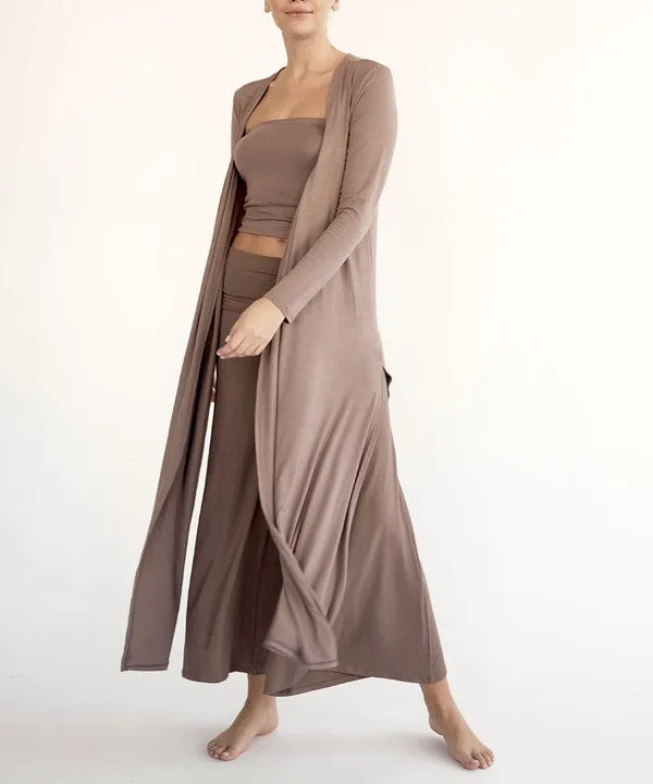 Organic Bamboo Maxi Cardigan