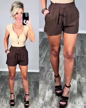 Penny For Your Thoughts Shorts - Brown